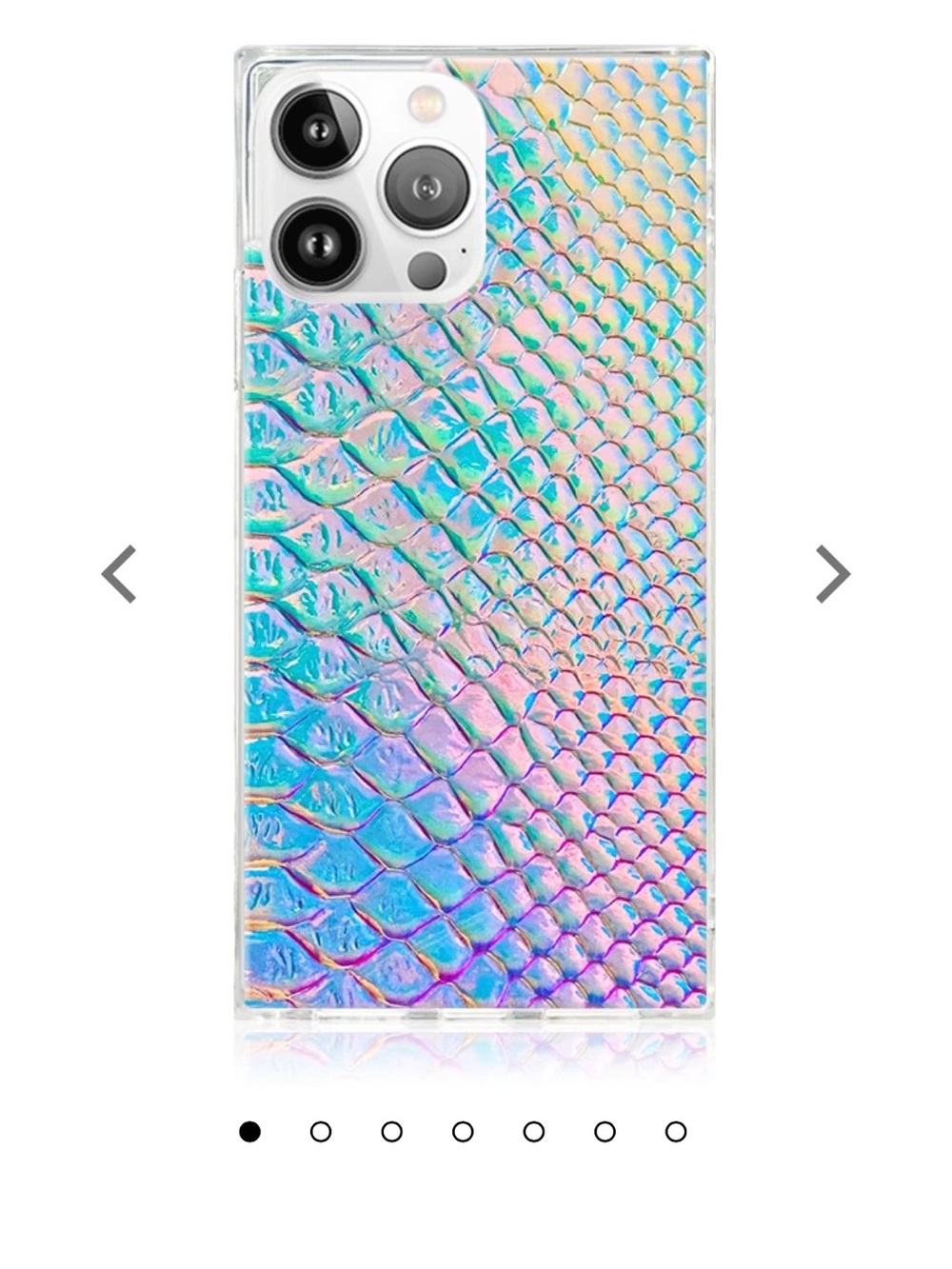 Flaunt Holographic Iridescent Snake Skin iPhone 16 Pro Case